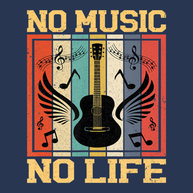 No Music No Life Musical Notes Musician T Shirt Men Denim Jacket by fieyzacik | Artistshot