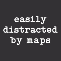 Easily Distracted By Maps Men Women Maps Lover T S Vintage Hoodie And Short Set | Artistshot