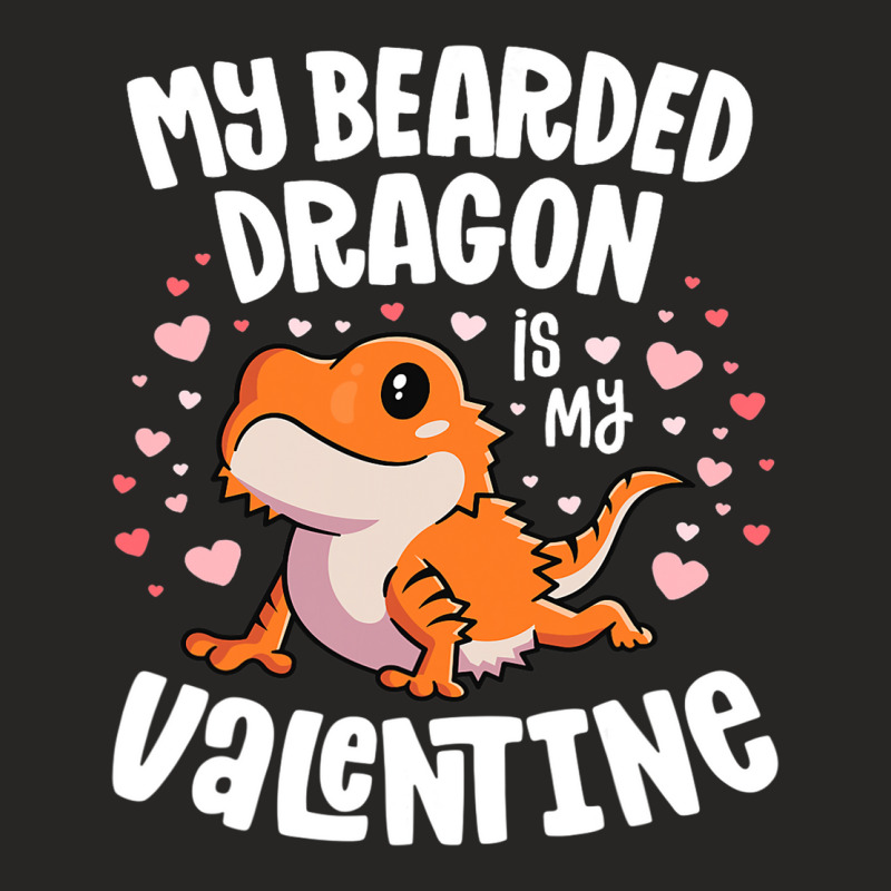 Funny Valentines Day Kawaii Bearded Dragon Lover S Ladies Fitted T-Shirt by JESSICAMARTINA | Artistshot