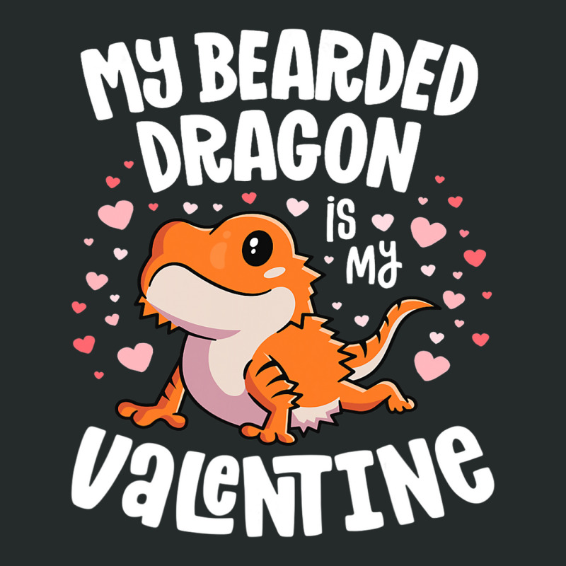 Funny Valentines Day Kawaii Bearded Dragon Lover S Women's Triblend Scoop T-shirt by JESSICAMARTINA | Artistshot