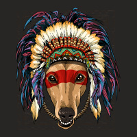 Native Indian Greyhound Native American Indian Dog Ladies Fitted T-shirt | Artistshot