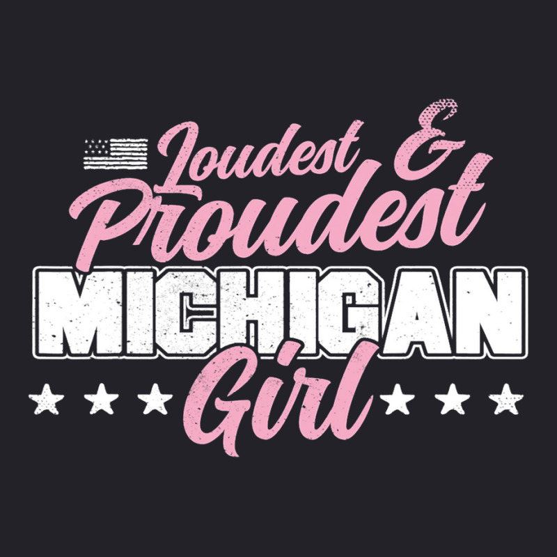 Michigan Girl Proud Great Lake Patriotic Mi State  Unisex Sherpa-lined Denim Jacket | Artistshot