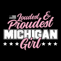 Michigan Girl Proud Great Lake Patriotic Mi State  Lightweight Hoodie | Artistshot