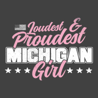 Michigan Girl Proud Great Lake Patriotic Mi State  Vintage T-shirt | Artistshot