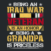 Being An Iraq War Veteran Is An Honor Grandpa Is P Crewneck Sweatshirt | Artistshot