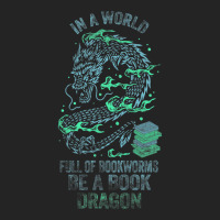 In A World Full Of Bookworms Be A Book Dragon 1 3/4 Sleeve Shirt | Artistshot