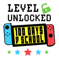 Level Unlocked 100 Days Of School Gamer Graphic Ar Crewneck Sweatshirt | Artistshot