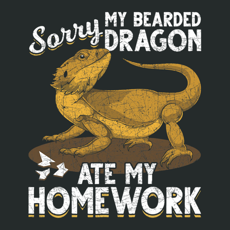 Sorry My Bearded Dragon Ate My Homework Bearded Dr Women's Triblend Scoop T-shirt by kerrmanthez | Artistshot