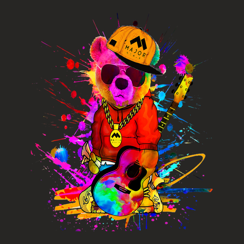 Hip Hop Bear Ladies Fitted T-Shirt by kerrmanthez | Artistshot