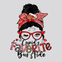 Cupid's Favorite Bus Aide Messy Bun Women Valentin Women's Triblend Scoop T-shirt | Artistshot