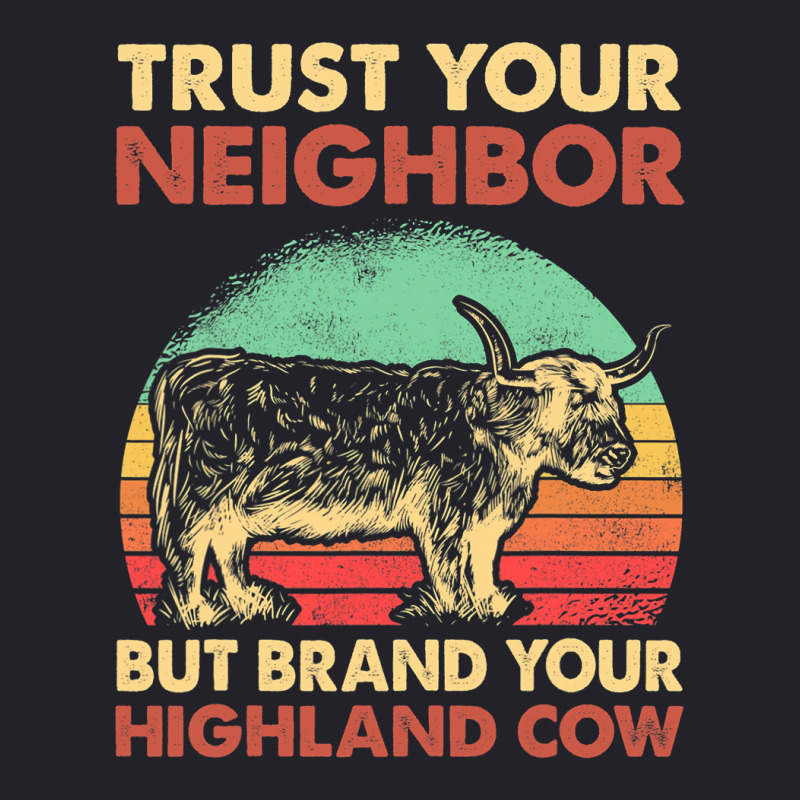 Highland Cattle Breeder Hairy Cow Farmer Highland  Unisex Sherpa-lined Denim Jacket | Artistshot