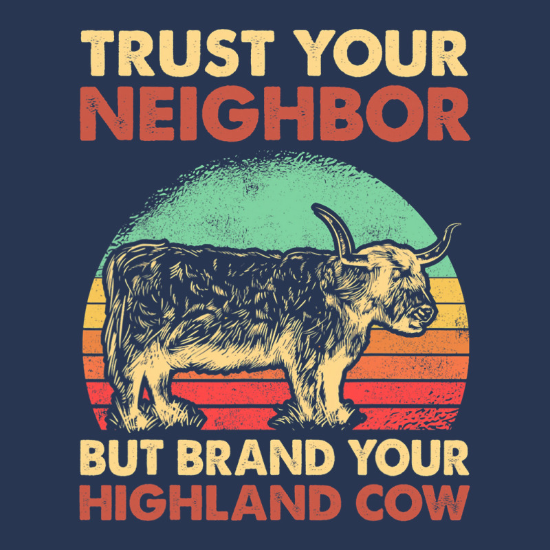 Highland Cattle Breeder Hairy Cow Farmer Highland  Men Denim Jacket | Artistshot