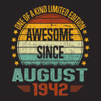 Awesome Since August 1942 Vintage 80th Birthday T Vintage Cap | Artistshot