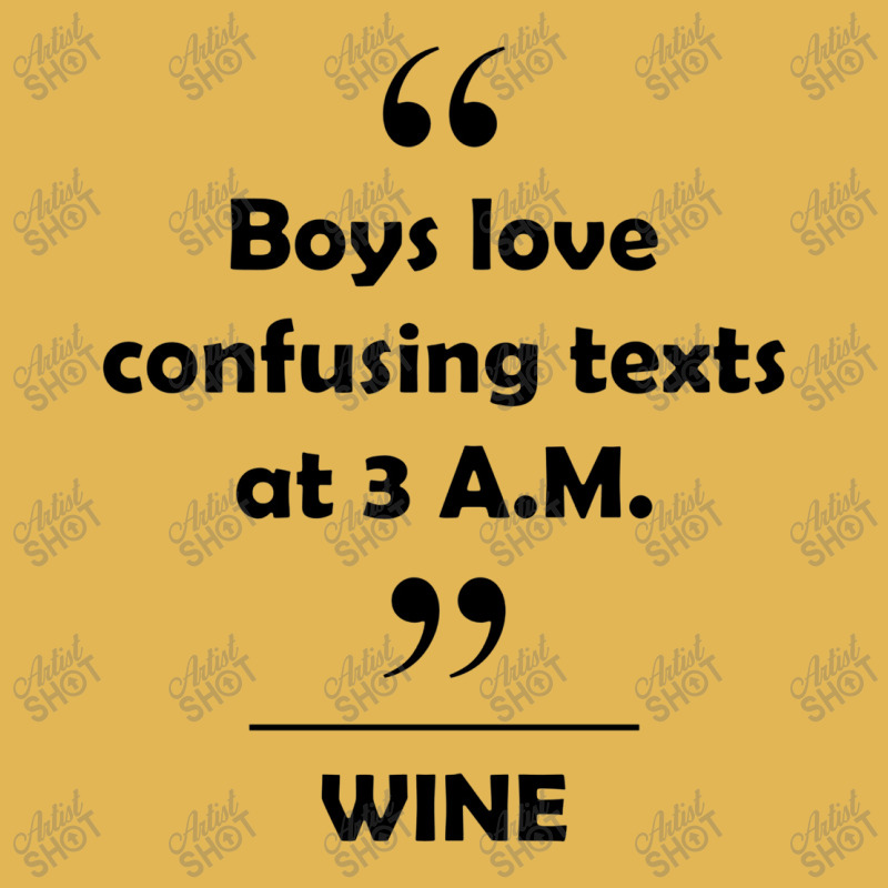 Wine   Boys Love Confusing Texts At 3 Am Vintage Hoodie And Short Set | Artistshot