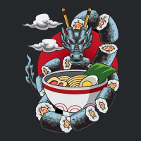 Dragon Oriental Sushi Design Crewneck Sweatshirt | Artistshot