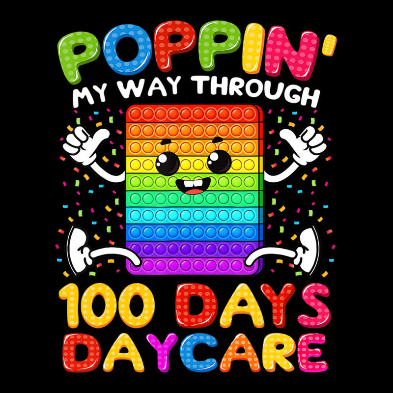 Poppin My Way Through Funny 100 Days Of Daycare T Adjustable Cap | Artistshot