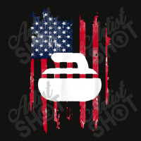 Curling Novelty Usa Flag Curling Stone Scorecard Crop Tee | Artistshot