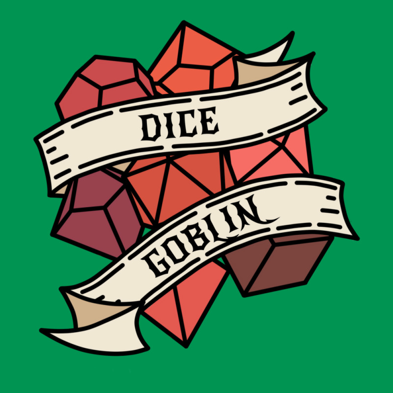 Red Tone Dice Goblin Tattoo Style Dnd Dice Classic T-shirt | Artistshot