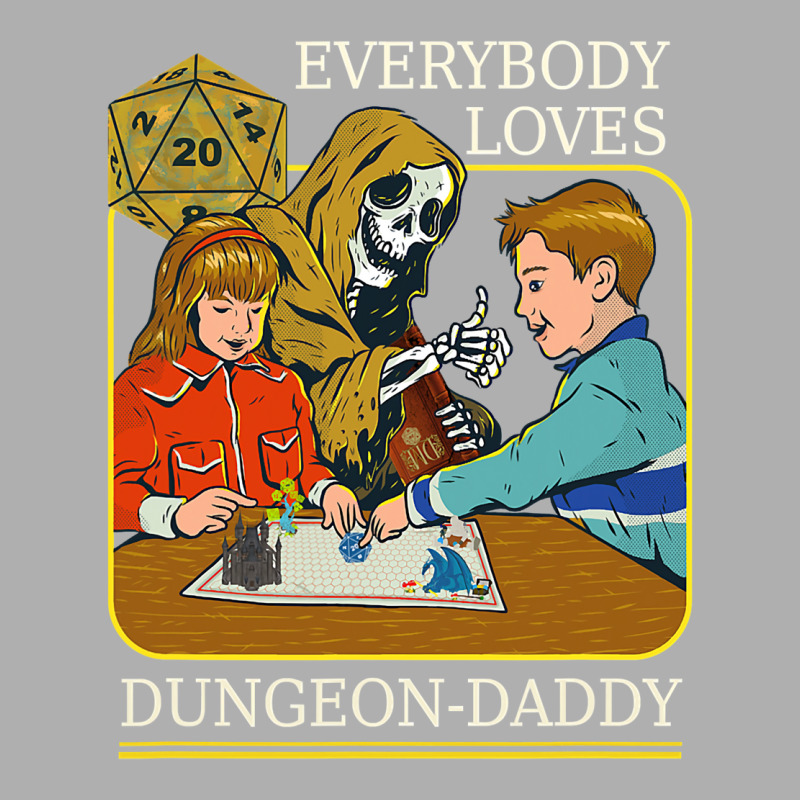 Rpg D20 Dice Dungeon Daddy Fantasy Pen And Paper B Ladies Fitted T-shirt | Artistshot