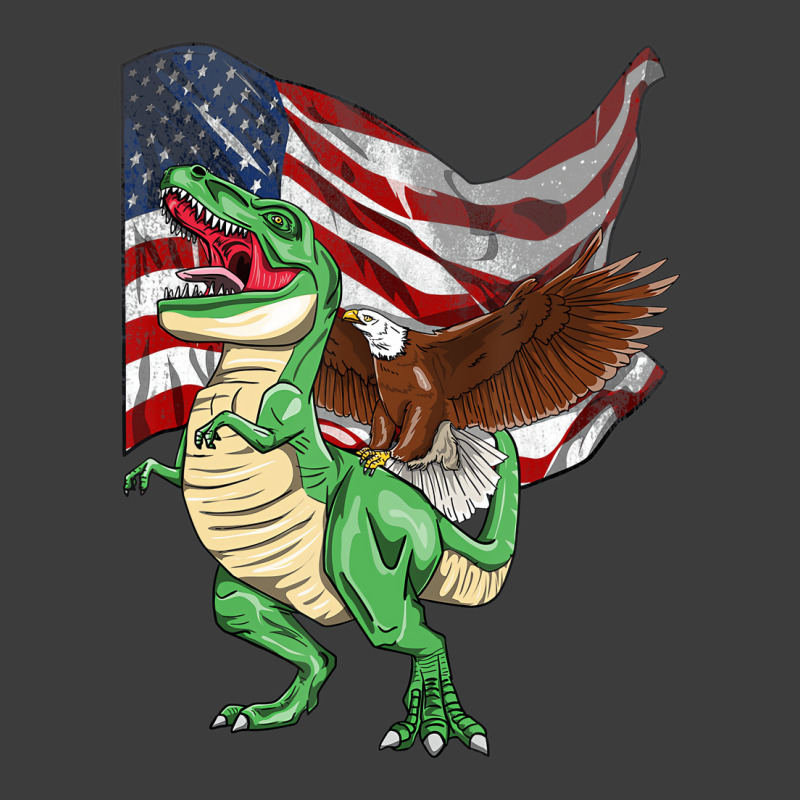 Bald Eagle Riding T Rex Dinosaur American Flag Pat Men's Polo Shirt | Artistshot