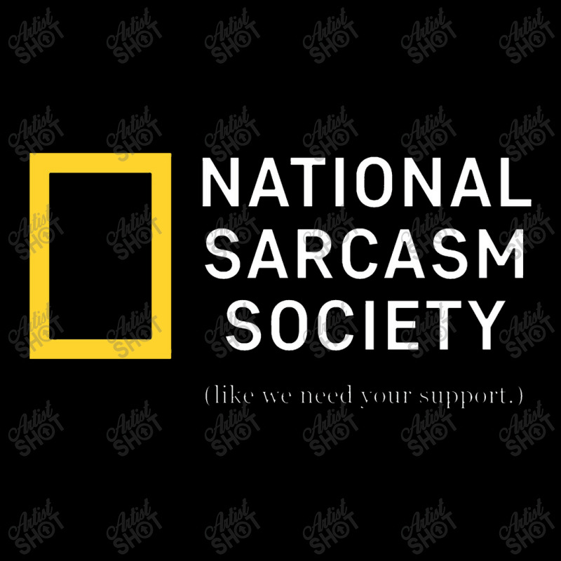 National Sarcasm Society Funny Novelty Humor Cropped Hoodie by godongteles | Artistshot