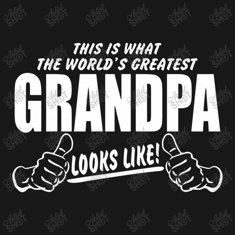 Custom Worlds Greatest Grandpa Looks Like Flannel Shirt By Sheryljamel