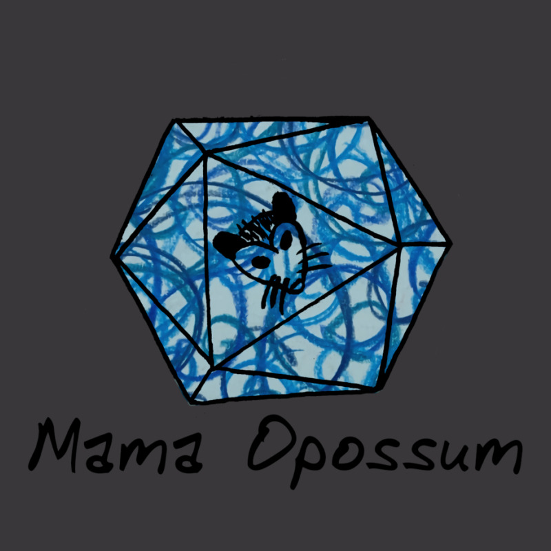 Mama Opossum Blue D20 Ladies Curvy T-Shirt by saylevongalx | Artistshot