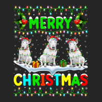 Xmas Lighting Santa Hat Merry Christmas Bull Terri Unisex Hoodie | Artistshot