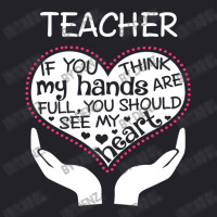 Heart Of A Teacher. If You Think My Hands Are Full Unisex Sherpa-lined Denim Jacket | Artistshot