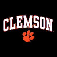 Clemson Tigers Arch Over Dark Heather Officially L Pocket T-shirt | Artistshot