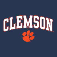 Clemson Tigers Arch Over Dark Heather Officially L Men Denim Jacket | Artistshot