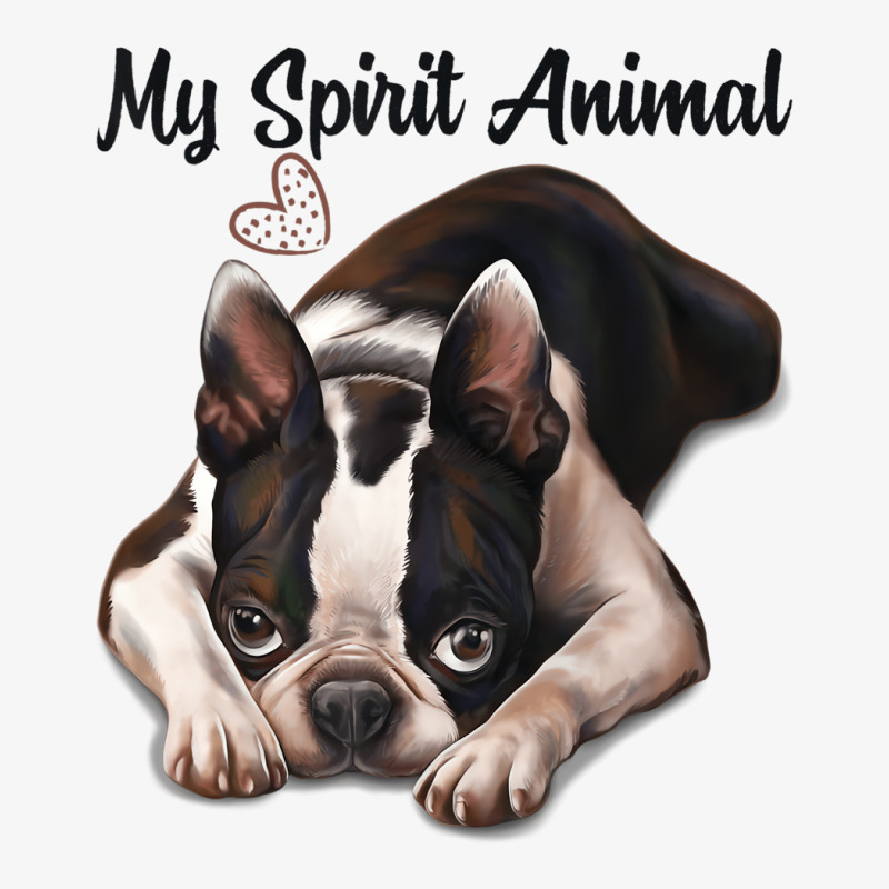 Boston Terrier Gift, Spirit Animal, Boston Terrier Ladies Fitted T-Shirt by imelde | Artistshot