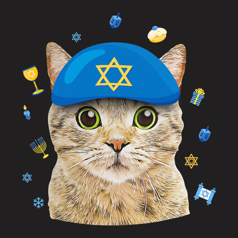 Happy Hanukkah Hanucat Cat Mom Pet Lovers Jewish H T-shirt | Artistshot