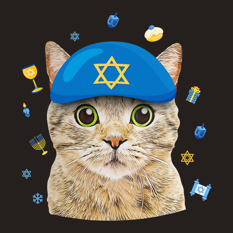 Happy Hanukkah Hanucat Cat Mom Pet Lovers Jewish H Tank Top | Artistshot