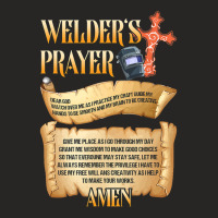 Welders Prayer Watch Over Me Welding Steelworker W Ladies Fitted T-shirt | Artistshot