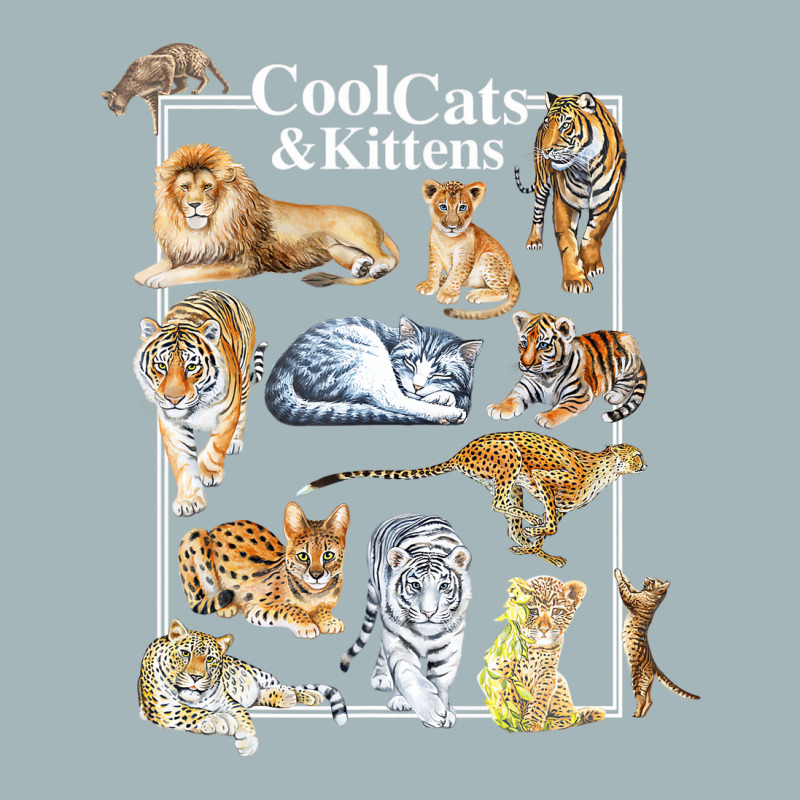 Cool Cats And Kittens Tiger Lion Leopard Felines T Unisex Sherpa-lined Denim Jacket | Artistshot