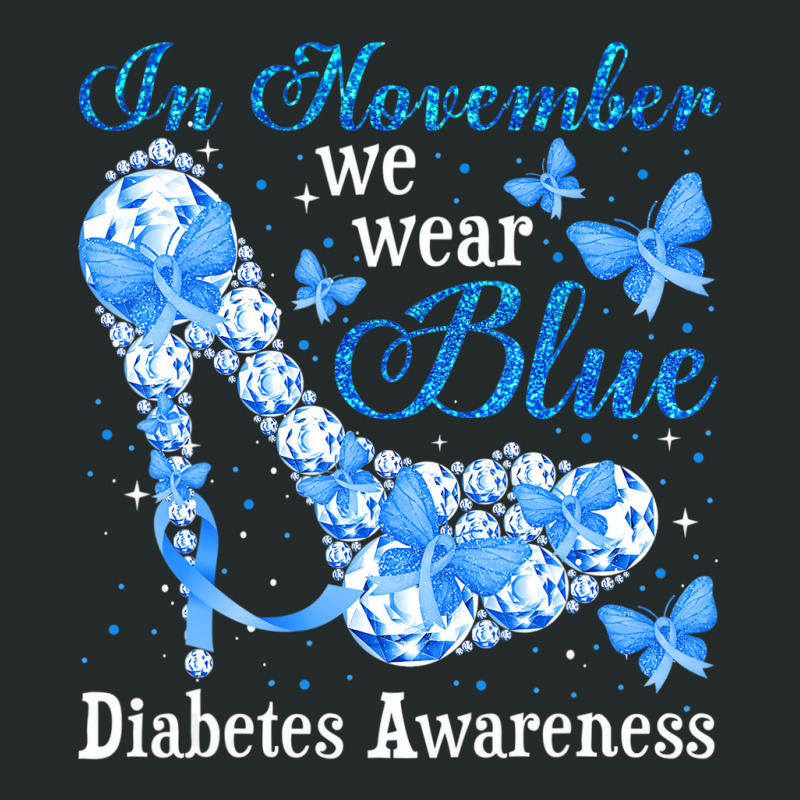 In November We Wear Blue Butterflies Diabetes Awar Women's Triblend Scoop T-shirt by kranendon | Artistshot