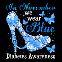 In November We Wear Blue Butterflies Diabetes Awar Maternity Scoop Neck T-shirt | Artistshot