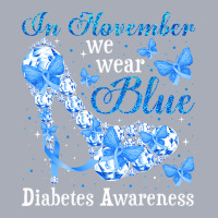 In November We Wear Blue Butterflies Diabetes Awar Tank Dress | Artistshot