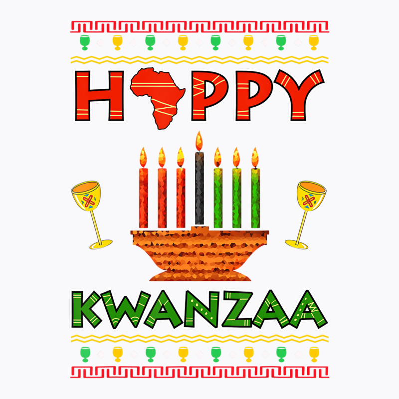 Happy Kwanzaa Kinara Candles African American Chri T-Shirt by aiiluurosy | Artistshot