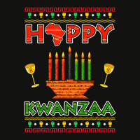 Happy Kwanzaa Kinara Candles African American Chri Scorecard Crop Tee | Artistshot