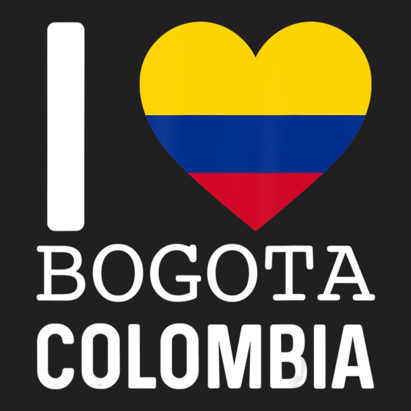 I Love Bogota Colombia Flag Map Colombian Pride Ca T-shirt | Artistshot