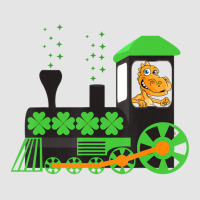 Dinosaur On Train St Patrick's Day Train Irish Sha Medium-length Apron | Artistshot