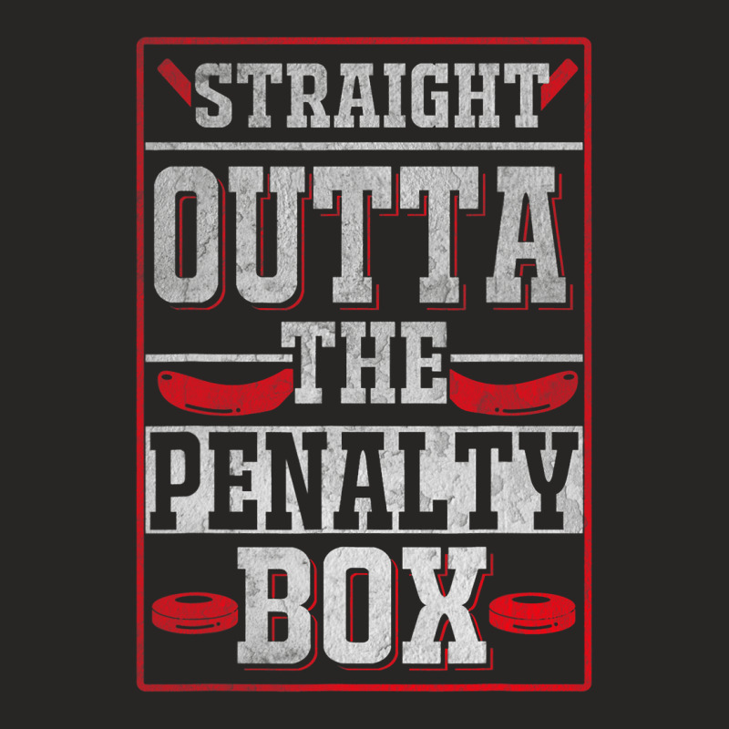 Ice Hockey Penalty Humor Hockey Lover Ladies Fitted T-Shirt by whoretacarpal | Artistshot