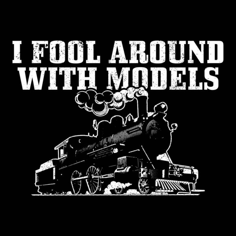 I Fool Around With Models Locomotive Funny Railroa Adjustable Cap | Artistshot