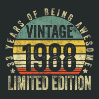 33 Year Old Gifts Vintage 1988 Limited Edition 33r Women's Triblend Scoop T-shirt | Artistshot