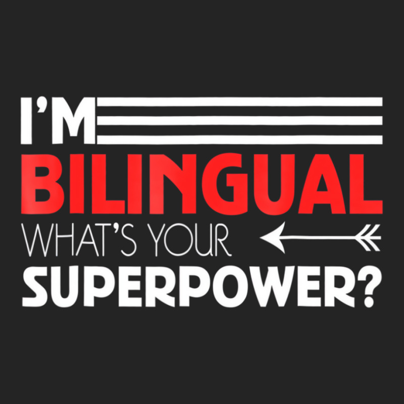 Bilingual Superpower T Shirt Celebrates Language L 3/4 Sleeve Shirt by mauthe | Artistshot