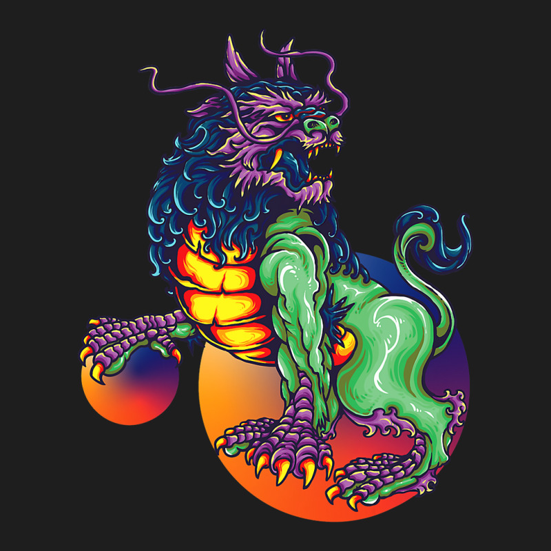 Retro Japan Dragon Classic T-shirt by kerrmanthez | Artistshot