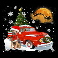 Border Terrier Vintage Red Truck Christmas Tree Pa Cropped Sweater | Artistshot