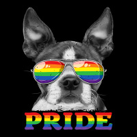 Boston Terrier Gay Pride Lgbt Rainbow Flag Sunglas Adjustable Cap | Artistshot